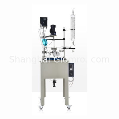 10L Chemical Vacuum Stirred Reactor Laboratory Single Layer Glass