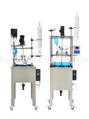 10L Chemical Vacuum Stirred Reactor Laboratory Single Layer Glass