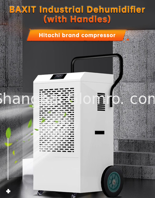 Commercial dehumidifier with wheels - Industrial-grade dehumidification function suitable for large spaces