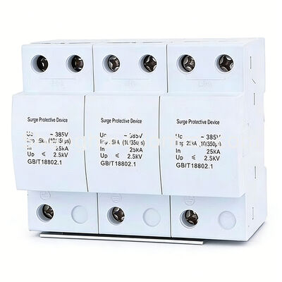 T1 Class I Surge Protective Device 1P/2P/3P/4P 12.5kA 15kA 25kA 50kA 385V 35mm Standard Rail Installation