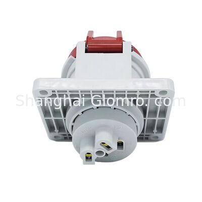IP44 Waterproof Industrial Concealed Angled Socket 16A 200-250V 32A 380-415V