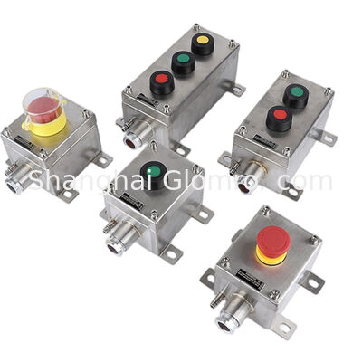 Waterproof Stainless Steel Explosion-proof Start-stop Switch Button Box IP65 Emergency Stop Control Switch Multi-Button 10A 220V