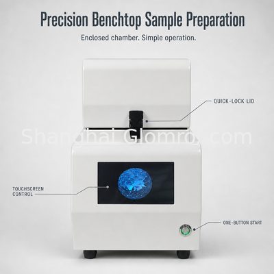BAXIT High Throughput Tissue Grinder with Quick-Lock Sealed Chamber and Touchscreen Control, Low-Noise Benchtop Lab Homogenizer for Repeatable Sample Prep