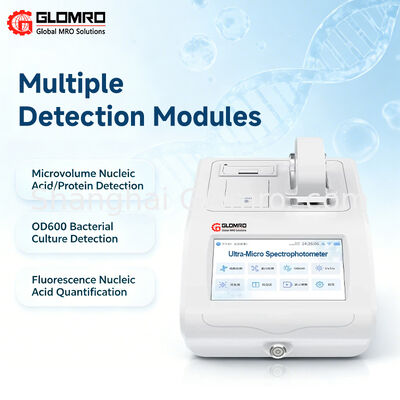 Ultra-Micro Spectrophotometer DNA RNA Analyzer Nucleic Acid Protein Quantification OD600 Fluorescence Testing Lab Equipment