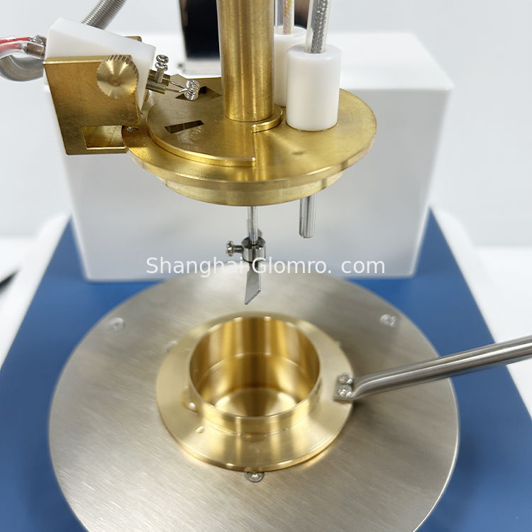 Open cup flash point tester - A precision instrument used for measuring the flash point of petroleum products