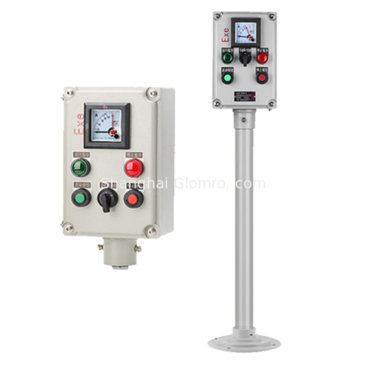 BAXIT IP65 Explosion-Proof Operation Panel Waterproof Box Enclosure Aluminium Project Box Emergency Button Box Die Casting Aluminum case 