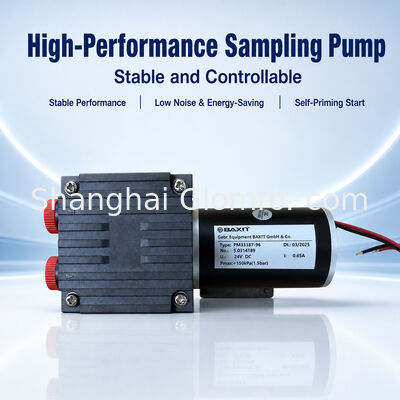 BAXIT PM33387-96 ปั๊มดูดอากาศแบบไดอะแฟรม DC24V ปั๊มสุญญากาศไร้แปรงถ่านสำหรับเครื่องวิเคราะห์ก๊าซไอเสีย CEMS
